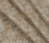 Beige jacquard floral lamÉ